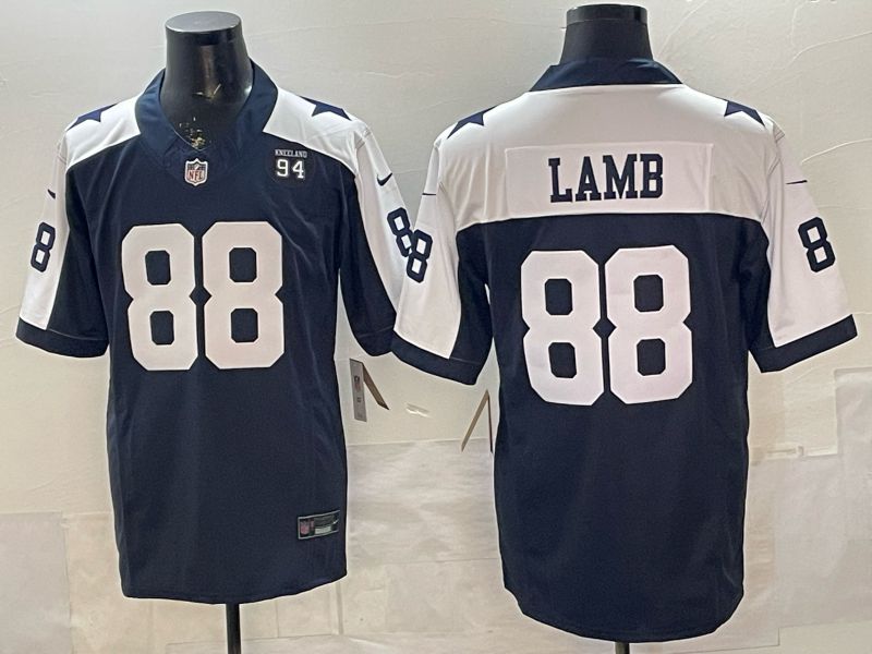 Men 2026 Dallas Cowboys #88 Lamb Blue 3th generations Nike Limited NFL Jersey style 07